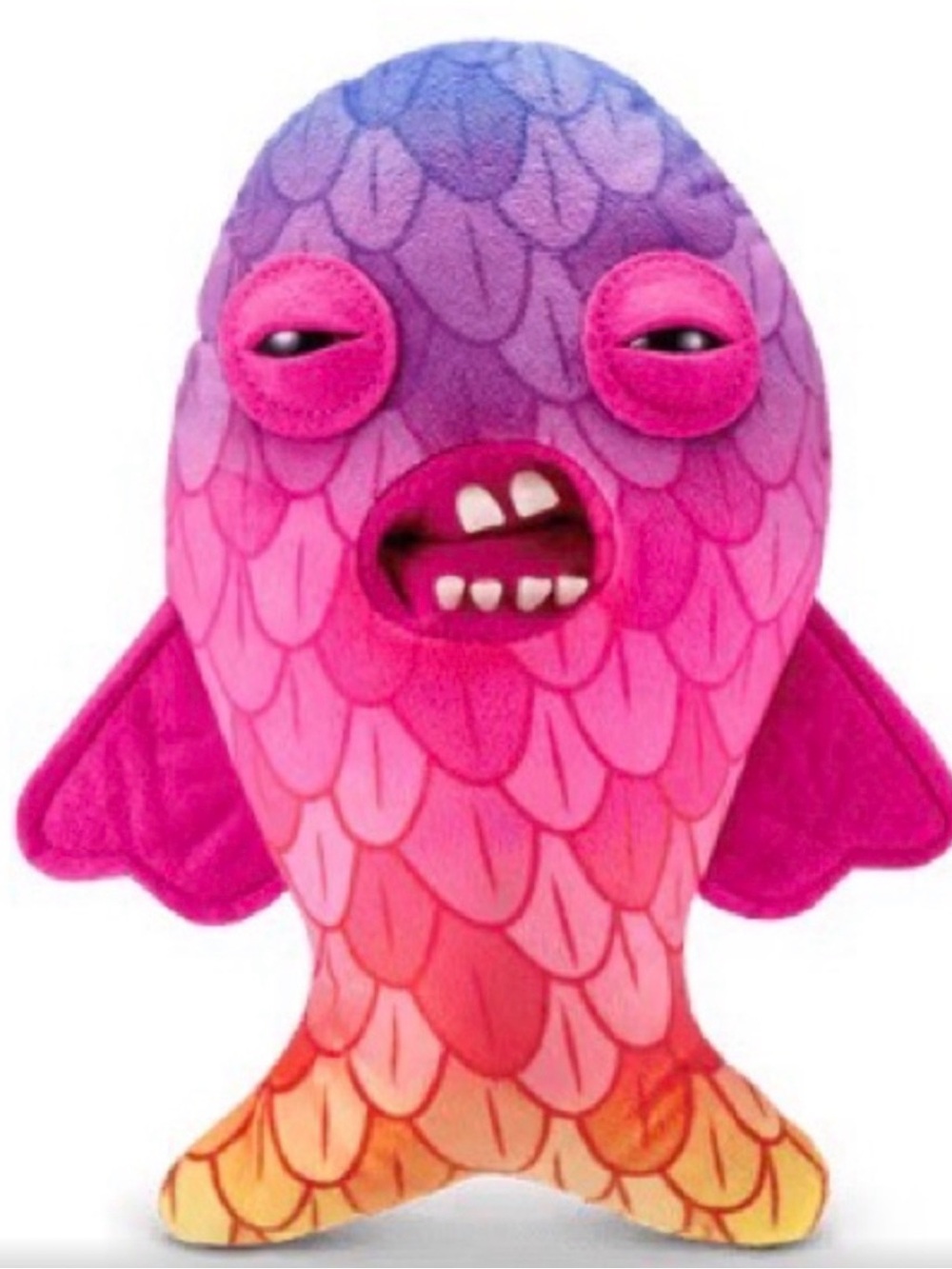 Fuggler Fish Plush Toy with Character Face